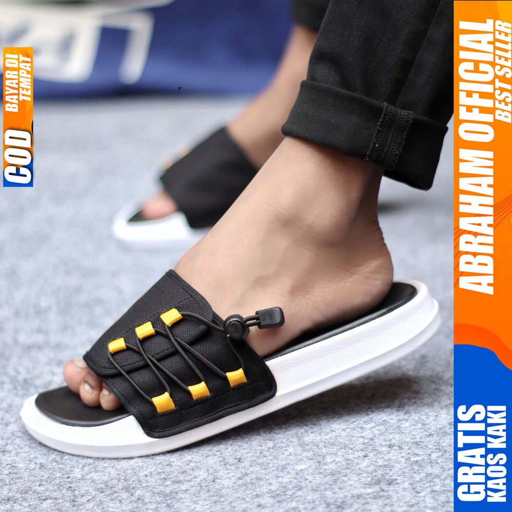 Sandal Casual Pria Sandal Slide Pria Sendal Selop Cowok Fashion Terbaru Keren