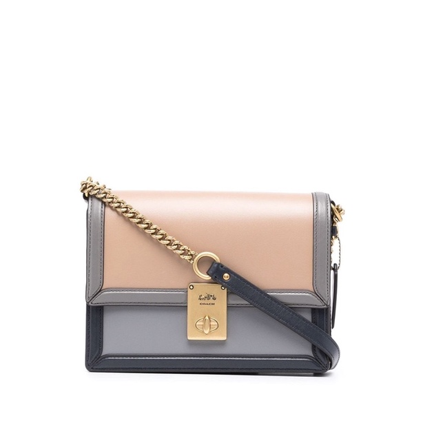 Coach Hutton Shoulder Bag In Colorblock (89070)