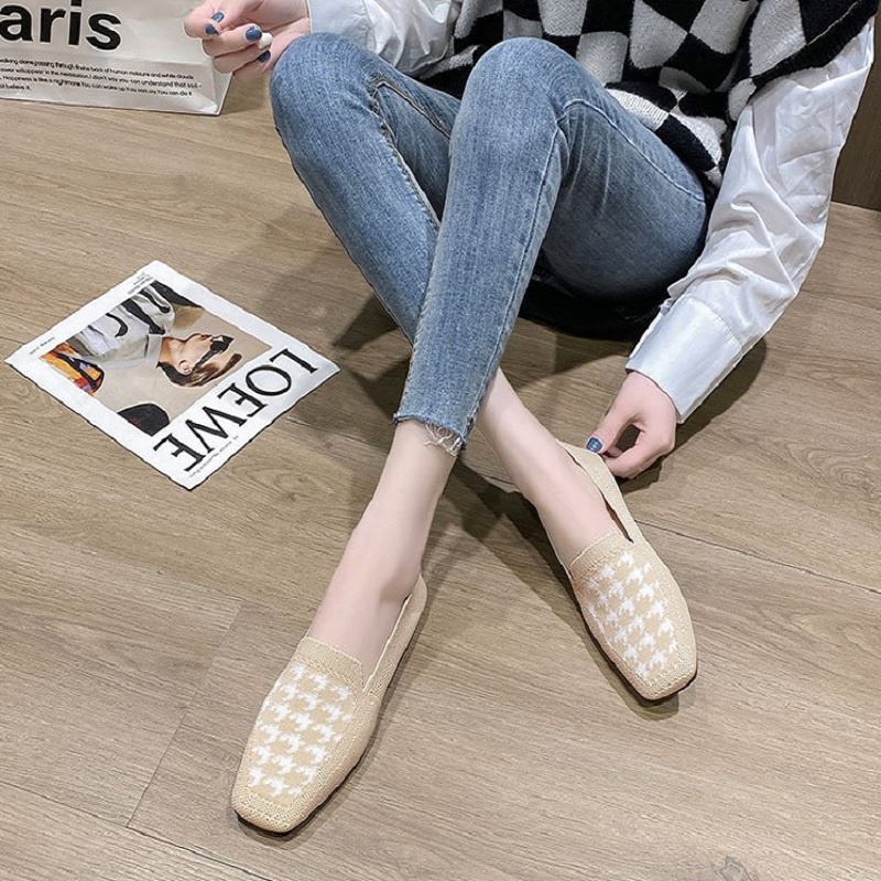 DDS10431 Flat Shoes Wanita Sepatu Slip On Fashion Import SWB Ready Jakarta Bisa COD (WIth Box)