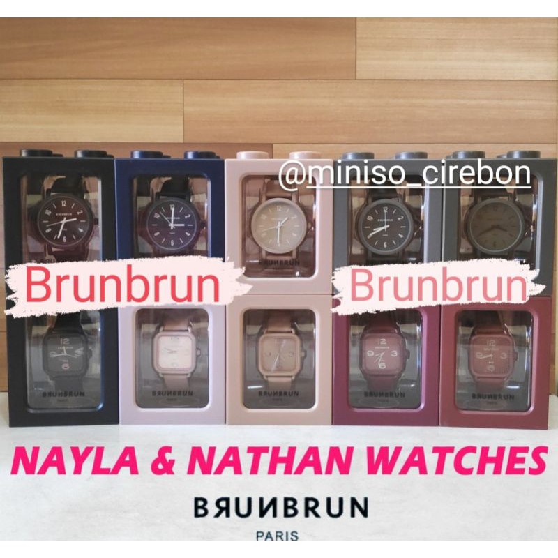 Jam Brunbrun Paris Seri Nayla & Nathan Brunbrun Watch