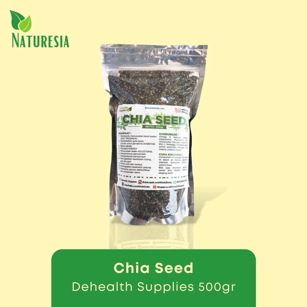 

Dehealth supplies Omega 3 calsium kalsium chia seed premium