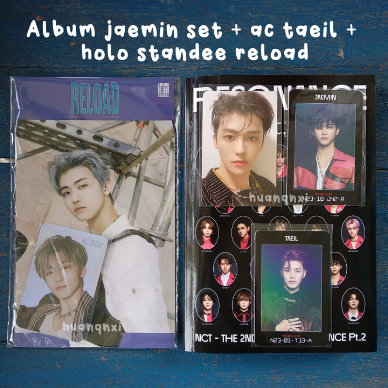 [BOOKED] nct 2020 album resonance pt.2 jaemin set photocard / pc + access card + holo standee reload