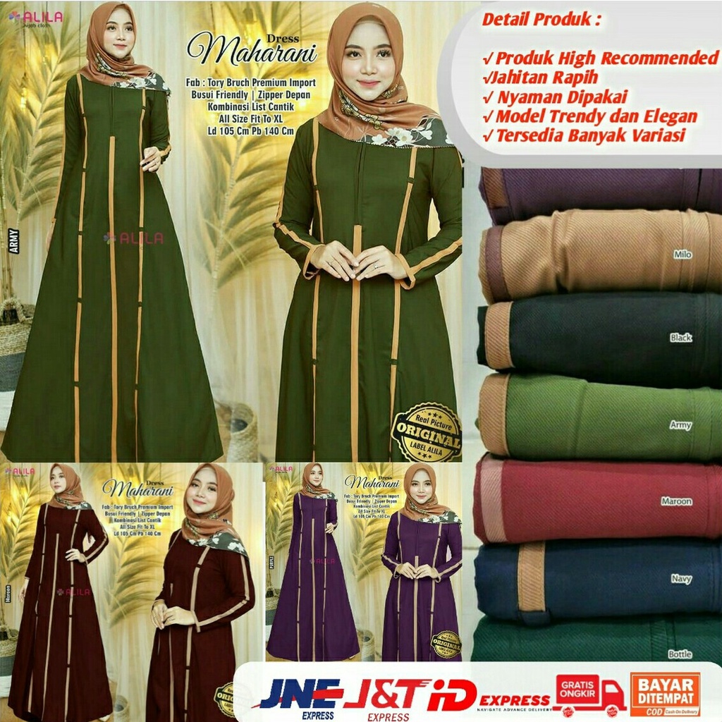 Gamis Wanita Muslim Syari Dewasa Murah Terbaru l MAHARANI DRESS