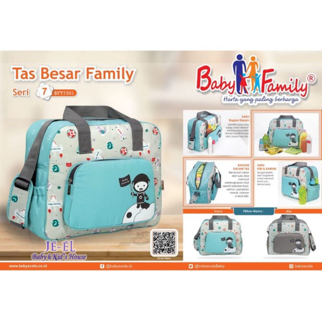 Baby Family Tas Bayi Bag Seri 7 Ukuran kecil-BFT7101 Sedang -BFT7201 Besar-BFT7301