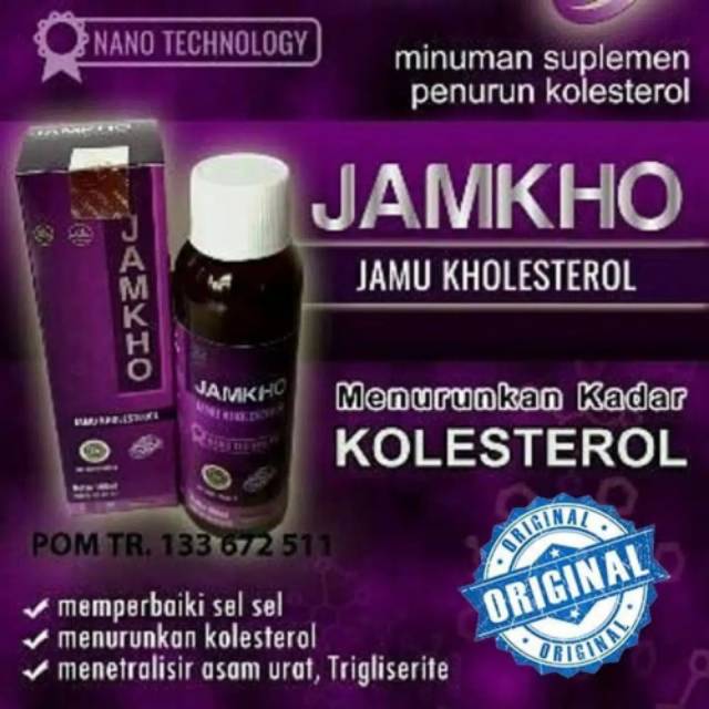 Obat Herbal JAMKHO 100ml Turunkan Kolestrol 100% ASLI &amp; ALAMI Jamu Kolestrol JAMKHO MURNI