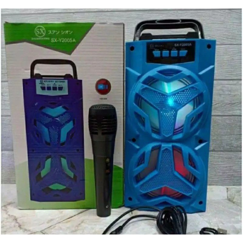 Speaker Bluetooth Portable  SX-Y2005A BONUS MIC / Speaker Wireless Termurah