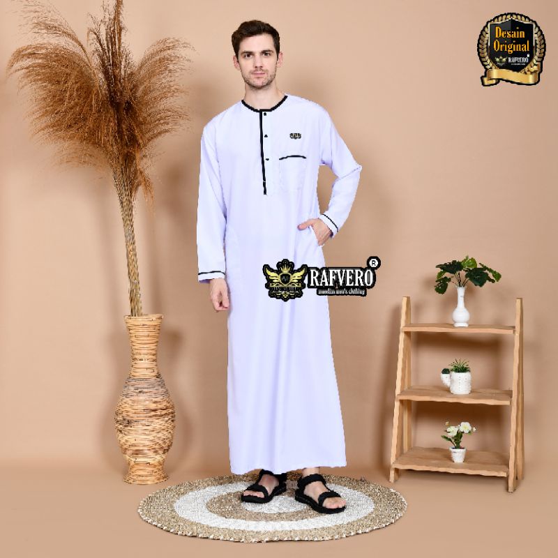 Gamis Jubah Pria Al-Ghaffi ORIGINAL RAFVERO - Gamis Pria Terbaru - Gamis Pria Termurah