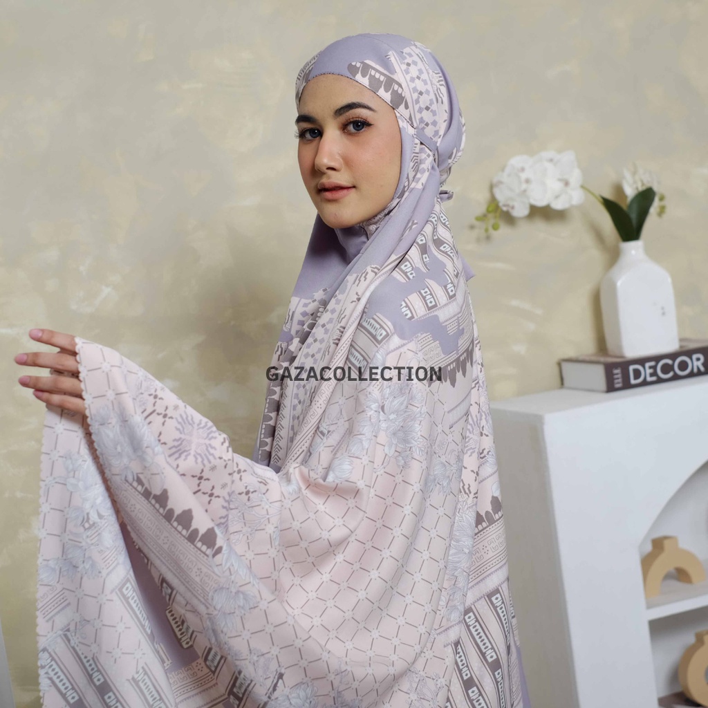 Mukena Dewasa Maxmara Luxury Premium Terbaru Motif Mewah Laser Cut