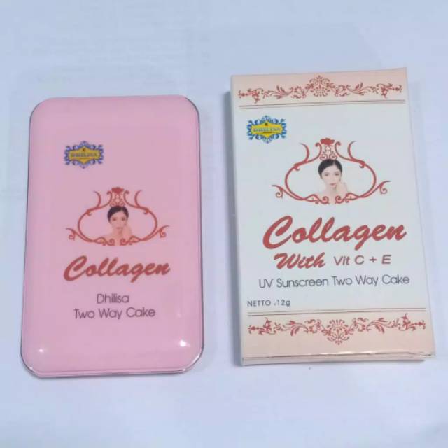 Medan Termurah bundara Bedak padat with cermin Two Way Cake With Collagen