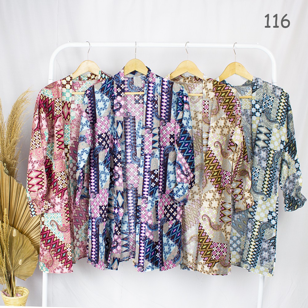 JakartaFashion - cardigan tribal motif etnic long songket etnic lengan panjang katun adem bohemian