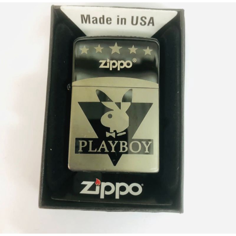 Zippo custom playboy silver