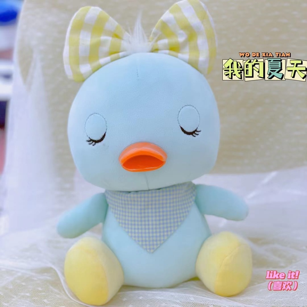 Boneka Bebek Piyo Pakai Bando Pita Bahan Halus dan Lembut