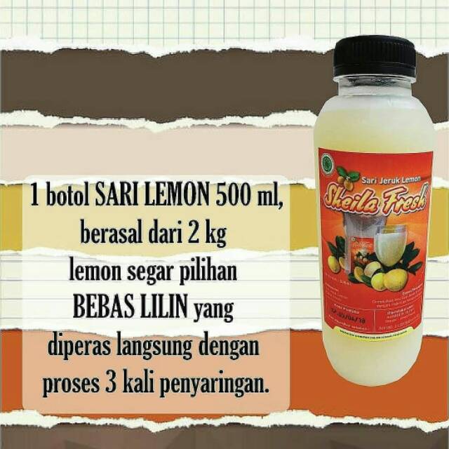 

Sari lemon asli tanpa pengawet dan sehat pasyinya