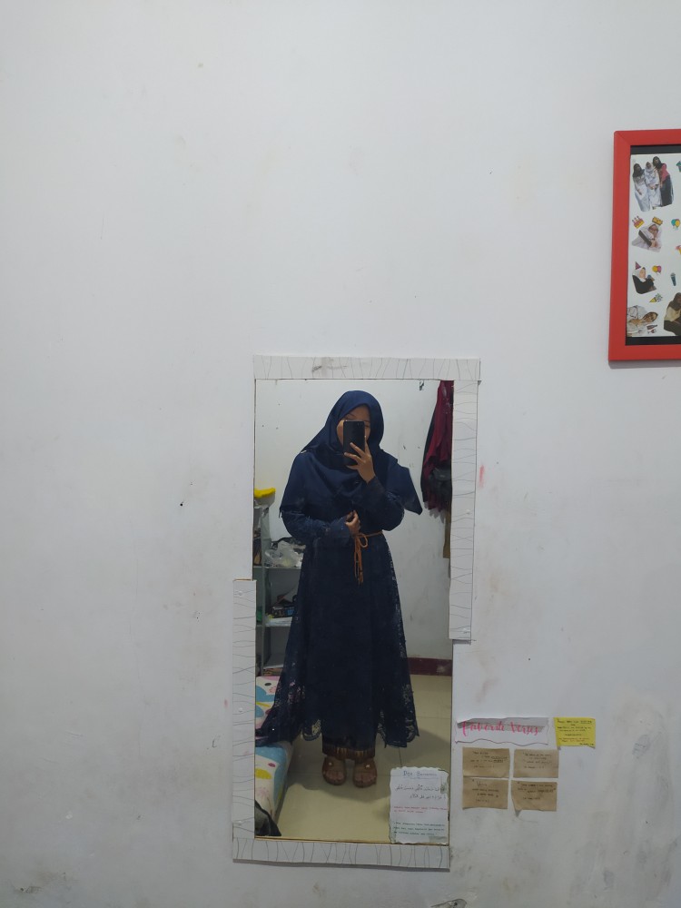 Realpict!!!semi Gamis Umbrella Mutiara Atasan Bhn Brukat+plisket Bhn Batik Silk Size M L Xl Xxl