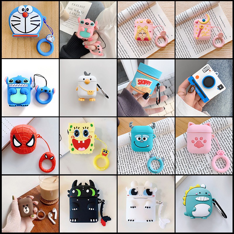 Casing Silikon Motif Kartun Untuk Inpods TWS i10 i11 i12 i9s AirPods 1 2