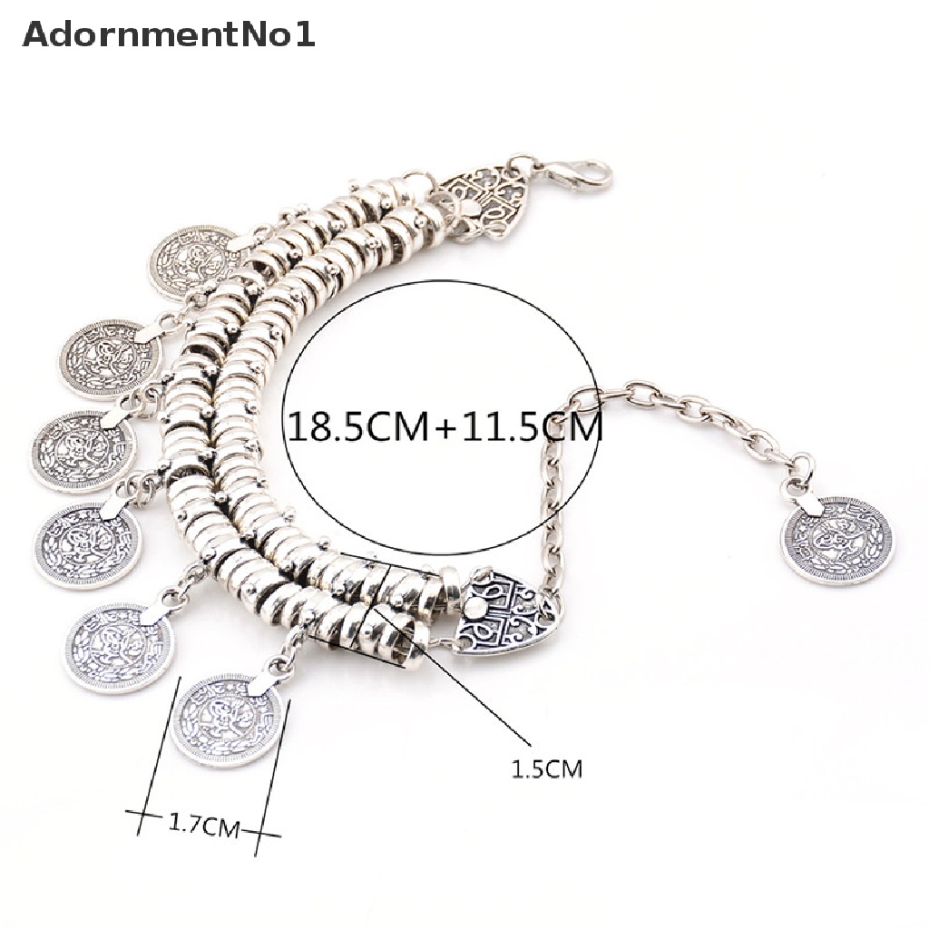 (AdornmentNo1) Gelang Kaki Rantai Gaya Gypsy Bohemian Untuk Wanita / Pantai