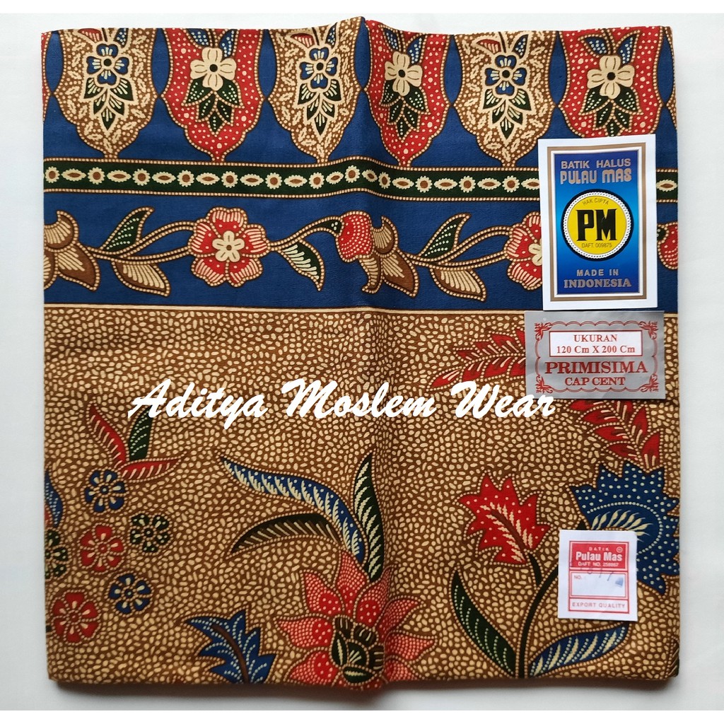 KAIN SARUNG WANITA BATIK HALUS PM PULAU MAS PRIMISIMA CAP CENT