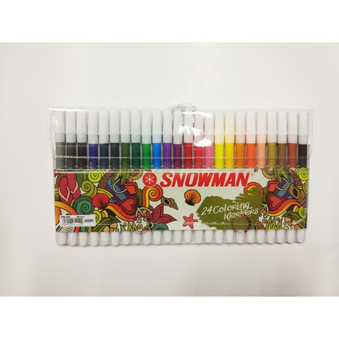

Diskon Spidol Kecil Snowman 24 Warna Terbatas