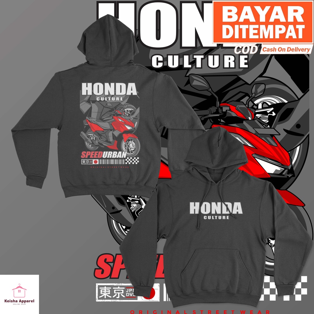 JAKET HOODIE HONDA VARIO CULTURE SPEEDURBAN HOODIE VARIO COWOK CEWEK