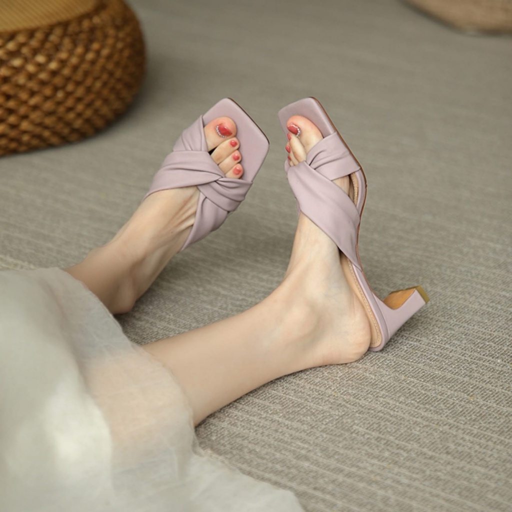 QZ - Queen Sandal Heels Wanita Silang Premium JB 06