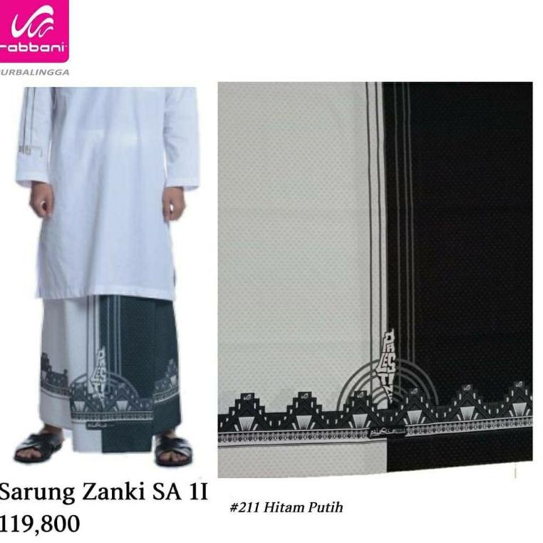 Sarung Rabbani INPAL Palestine Keren Harga Sarung Rabani Hitam Putih motif Palestina {KON.21Jl22ғ}