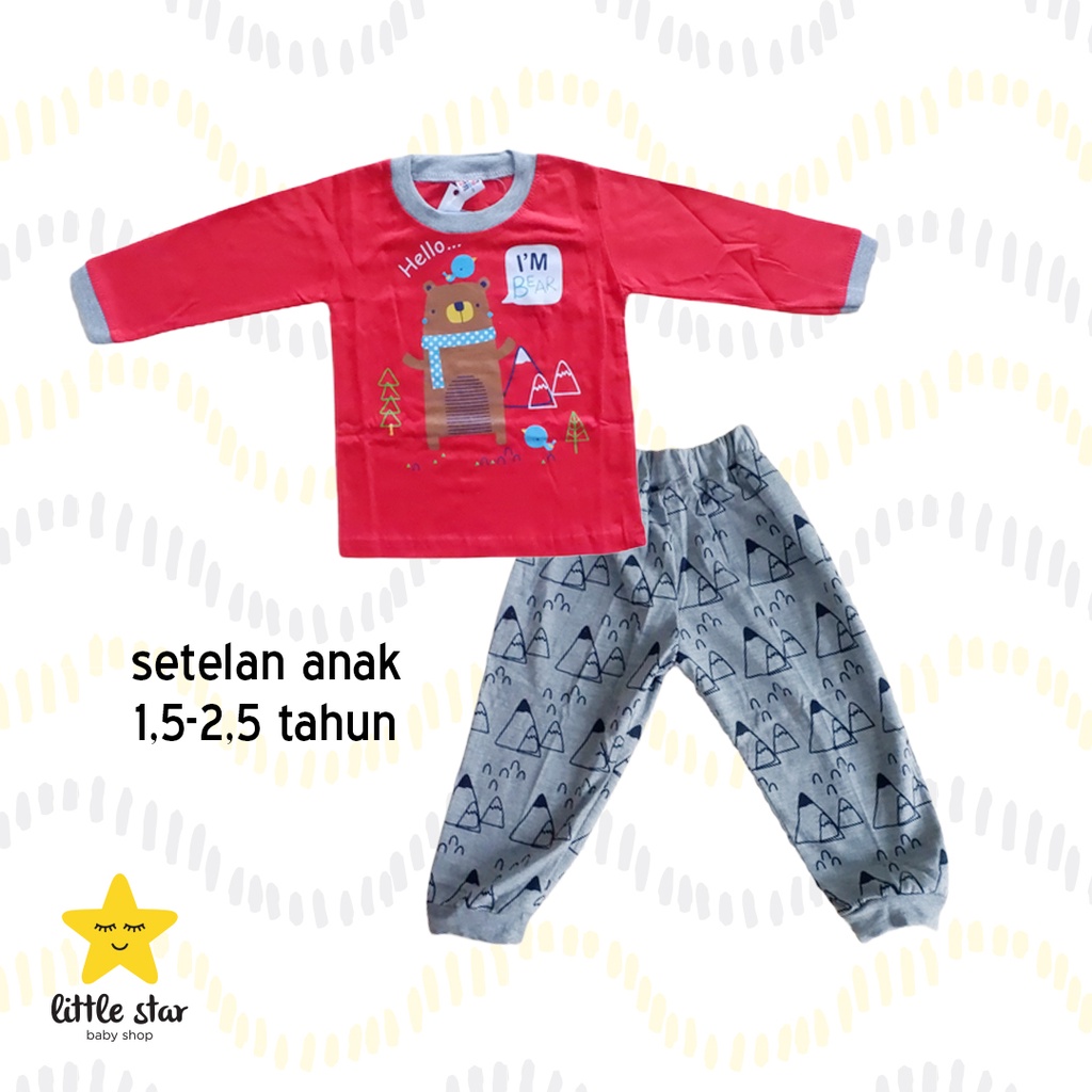 Kid Moda Piyama Anak | Setelan Panjang Anak | Baju Tidur Anak