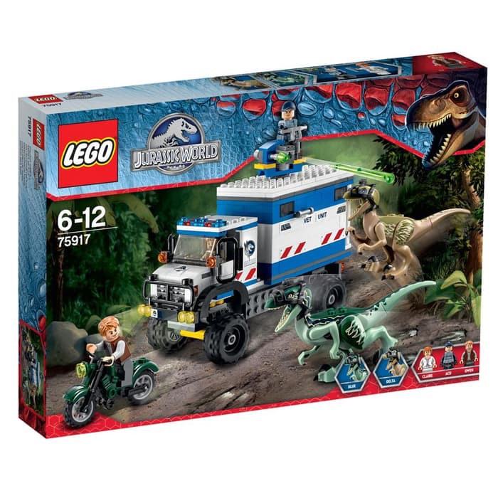 lego jurassic world truck