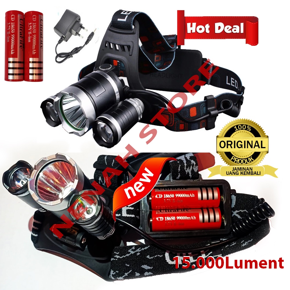 SENTER KEPALA SUPER TERANG JARAK JAUH