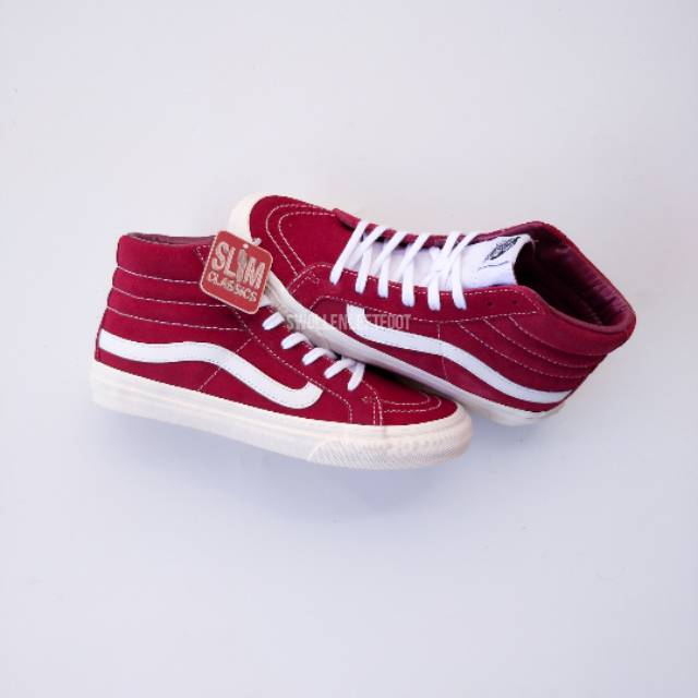 Vans Sk8-Hi Slim Tibetan Red//True White Original