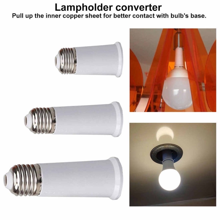 Sambungan Fitting Lampu Downlight Panjang Extension E27