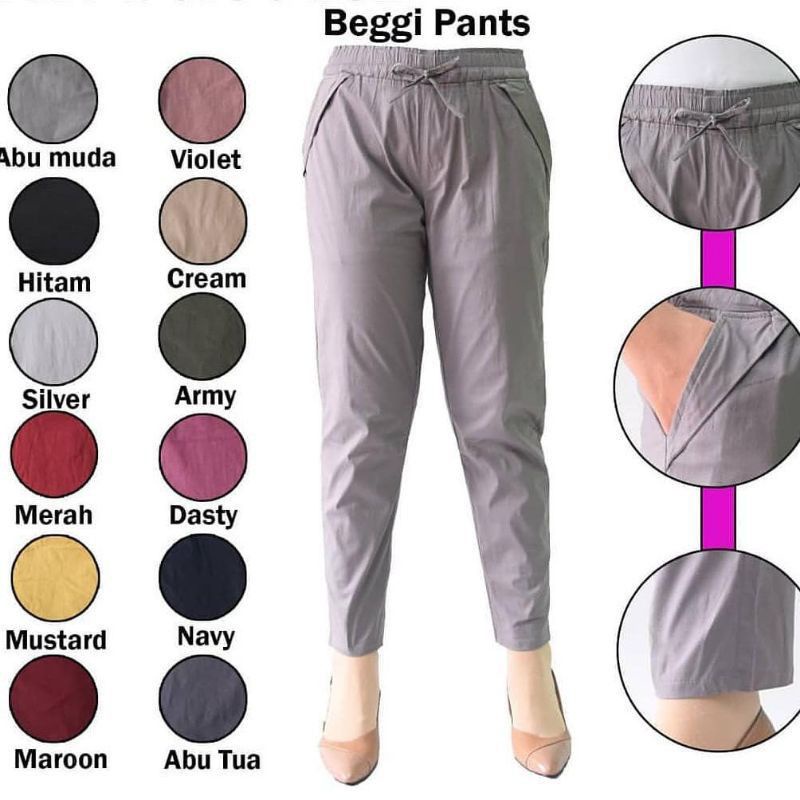 BASIC PANTS (XXL) katun stretch //JF466