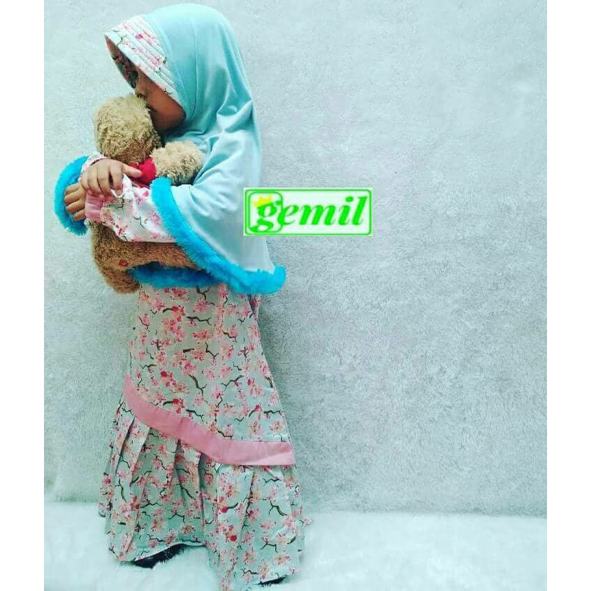 BAJU GAMIS ANAK " GEMIL " - REMPEL BIRU
