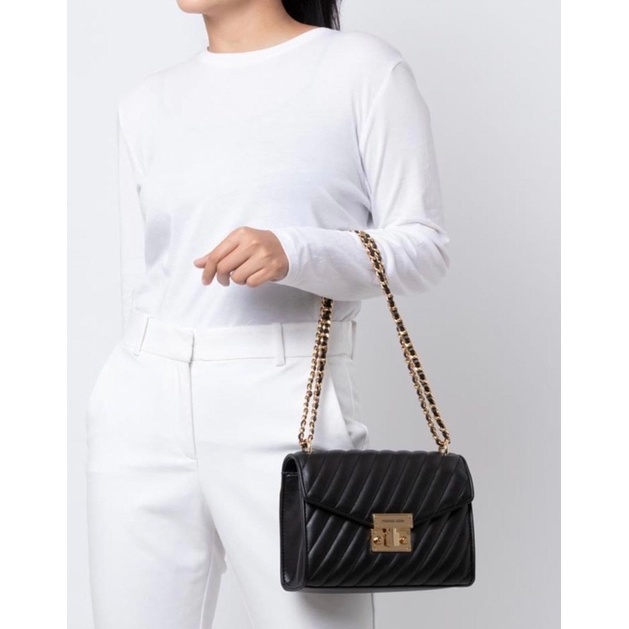 tas mk rose medium black NWT