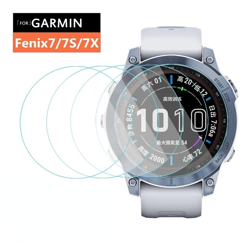 Tempered Glass Pelindung Layar Garmin Fenix7 7S 7X Full Coverage 9H Anti Silau Sidik Jari