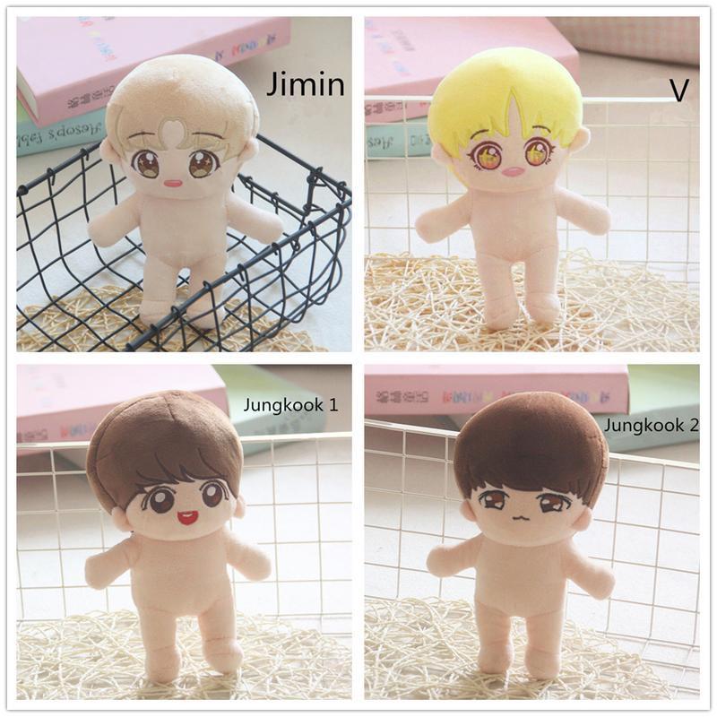 Boneka Stuffed KPOP BTS JUNGKOOK JIMIN Suga Bahan Plush Lembut untuk Mainan Anak