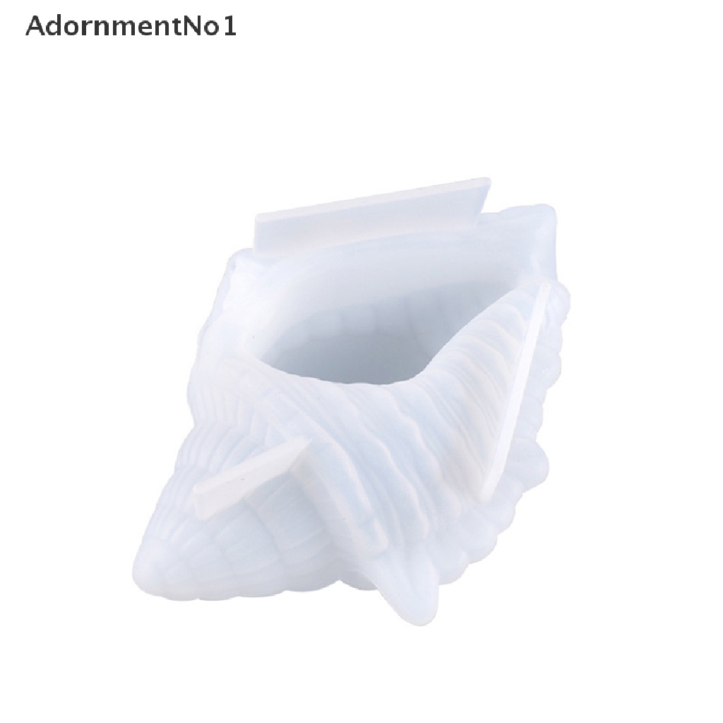 [AdornmentNo1] Shell Shape Concrete Flowerpot Mould Conch Succulent Container Silicone Molds [new]