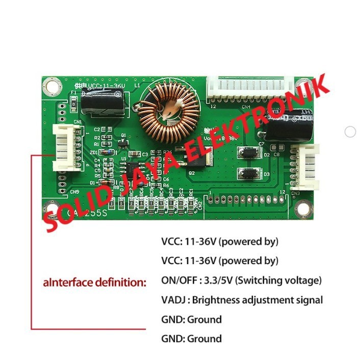 INVERTER LAMPU BACKLIGHT LED UNIVERSAL MULTI 14 15 19 20 21 22 24 26 29 32 INC INCH CA255 CA-255