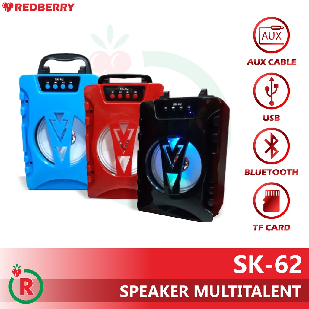 Speaker Bluetooth SK62 SK60 SK61 wireless Music Box SUPER BASS LED support TF Card USB AUX