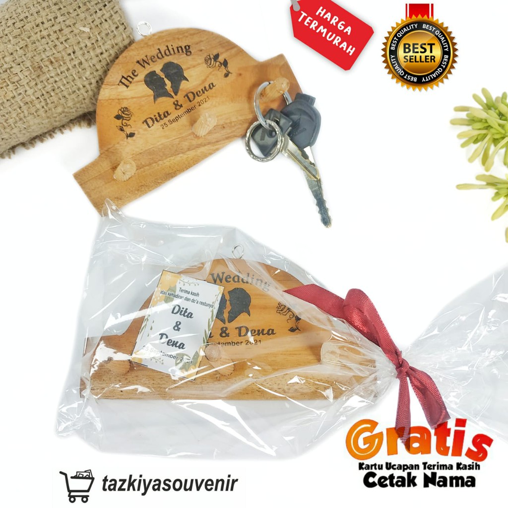Souvenir Pernikahan Gantungan Kunci/Sovenir Tempat Kunci