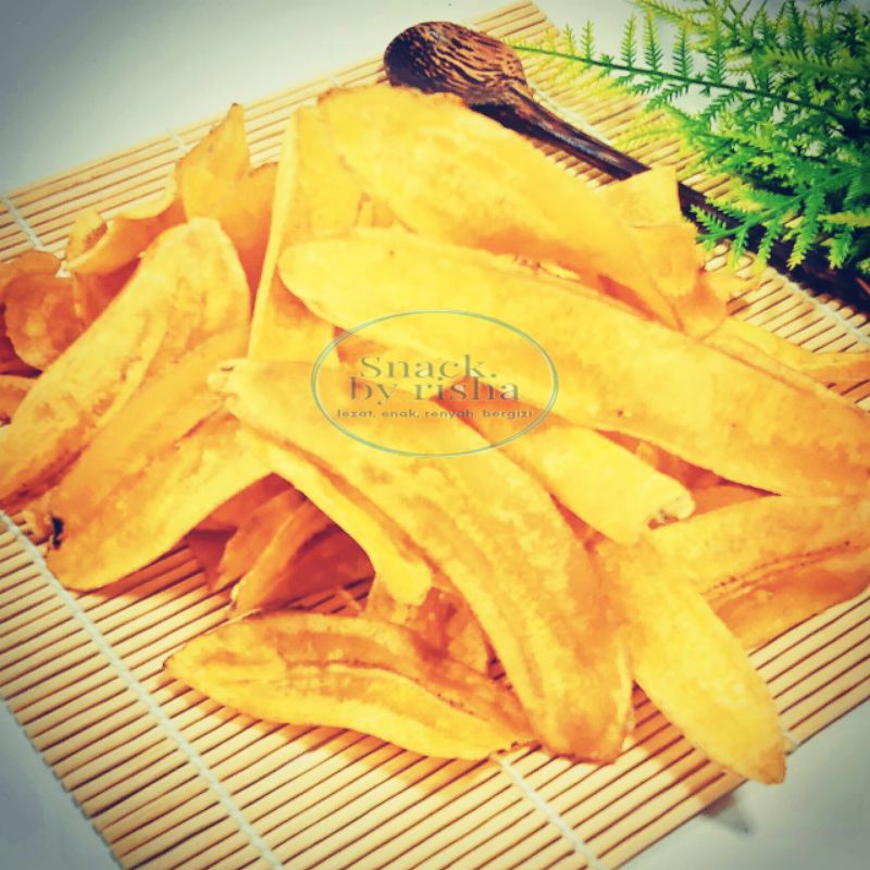 

keripik pisang original asin dan manis kemasan 220gr