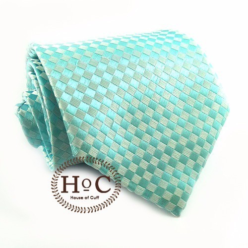 Houseofcuff Dasi Neck Tie Slim Polos Wedding Best Man SQUARE BLUE LIGHT TIE