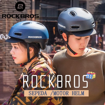 RockBros Helm  Sepeda Motor  Ultra Ringan  Dengan Visor 