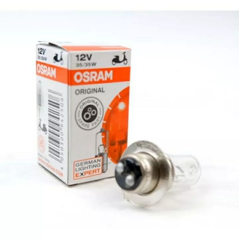 LAMPU BOLHAM  DEPAN HALOGEN OSRAM 12V 25W all motor matic