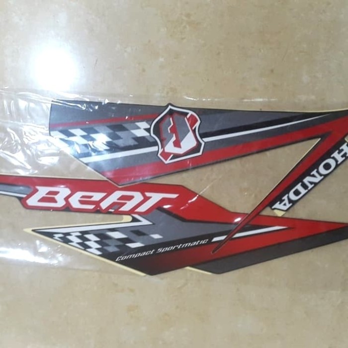 Striping motor/ Stiker Body BEAT ESP CW 2018, wrn Full hitam..