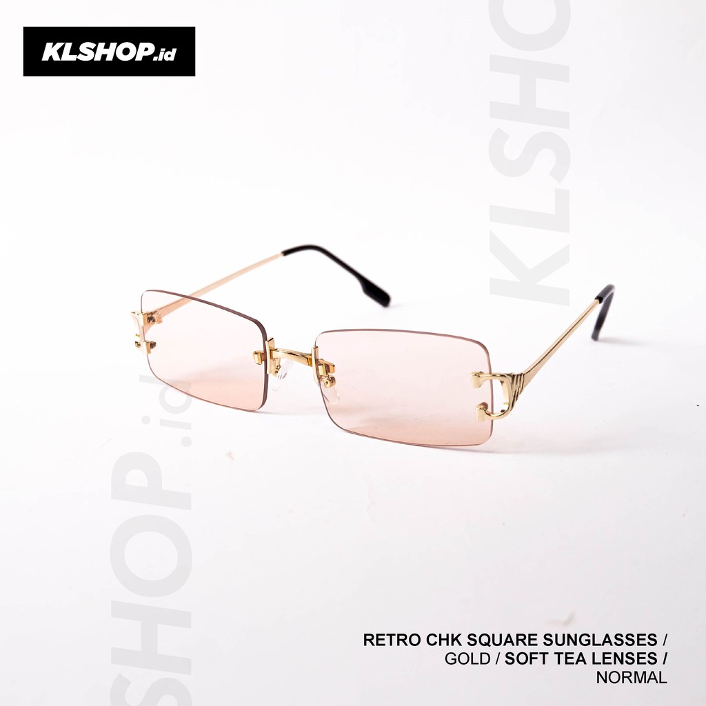 KACAMATA Cartier SUNGLASESS RETRO KOTAK KOREA