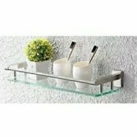 Rak Sabun Shampoo / Rak Wastafel Tiang Kotak / Rak kaca kamar mandi