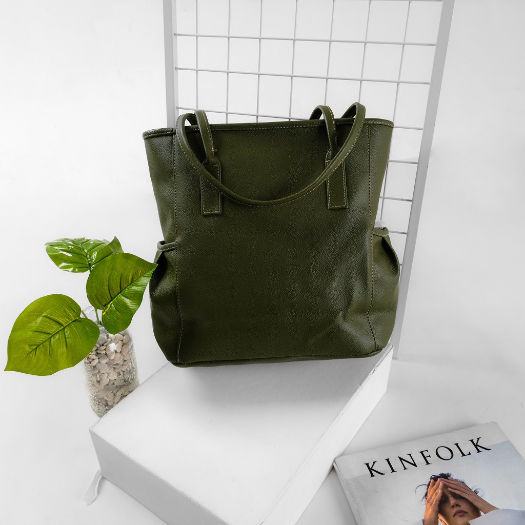 (Foto Asli Resleting) Tote bag BROWN AZALEA saes Murah VINCA saes store 007