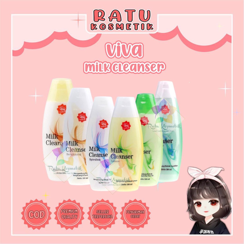 ❤ RATU ❤ Viva Air Mawar | Milk Cleanser &amp; Face Tonic 100ml 200ml | Susu Pembersih &amp; Toner Penyegar Viva