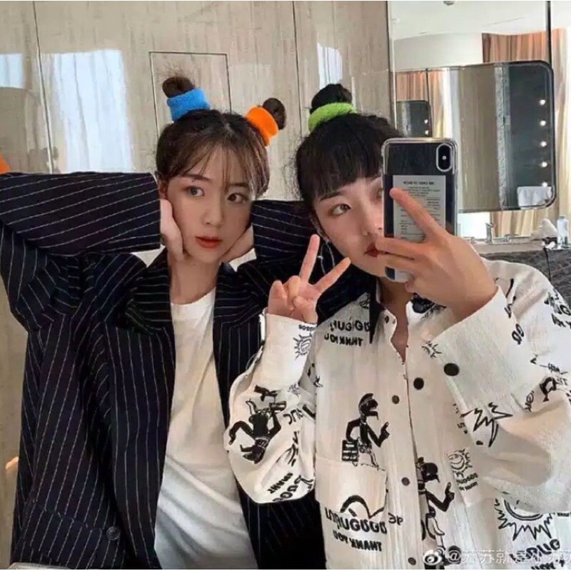 ikat rambut donat gaya korea