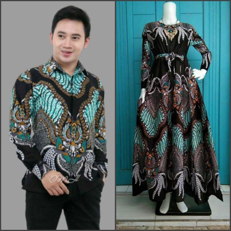 COUPLE MADU - BAJU BATIK COUPLE GAMIS KELUARGA MADU IJO